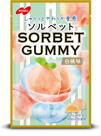 ノーベル製菓 ソルベットグミ白桃味